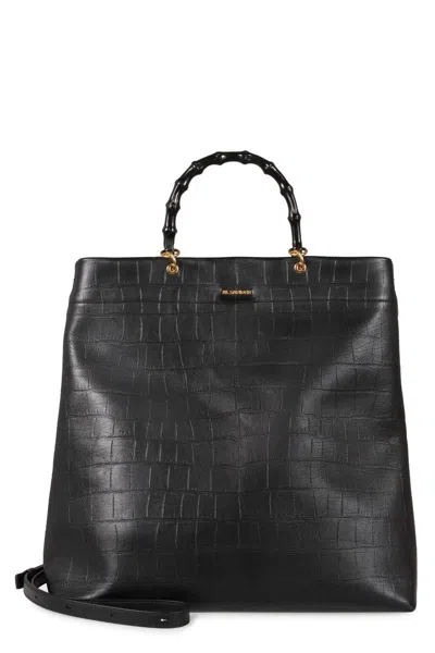 JIL SANDER JIL SANDER LEATHER TOTE