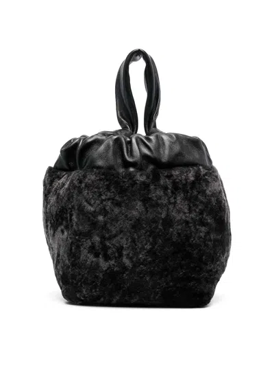 JIL SANDER LEATHER TOTE BAG
