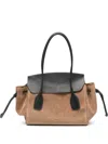 Jil Sander Leather Tote Bag In Brown