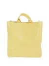 Jil Sander Leather Tote Bag In Yellow