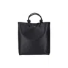 Jil Sander Leather Tote In Black