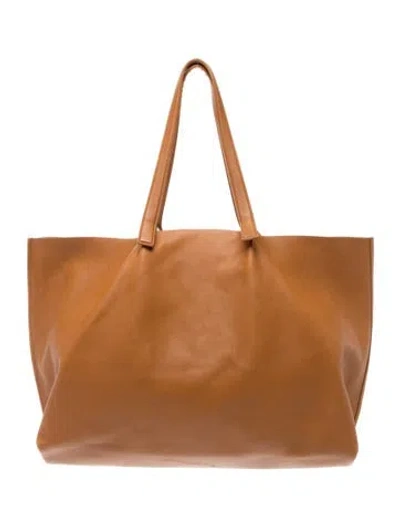 Pre-owned Jil Sander Leather Tote In Brown
