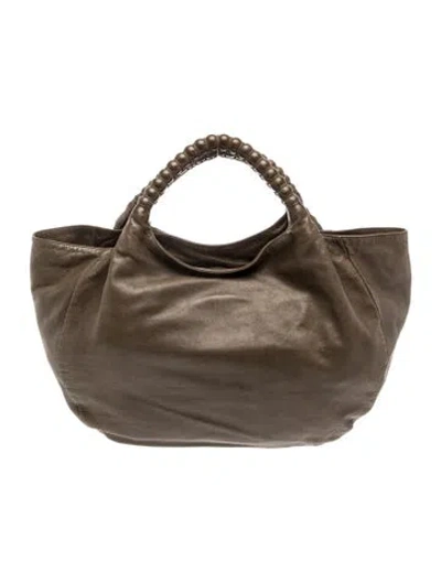 Pre-owned Jil Sander Leather Tote In Gray