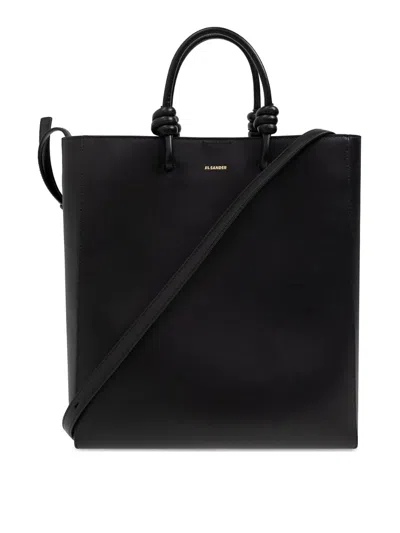Jil Sander Medium Giro Tote Bag In Black