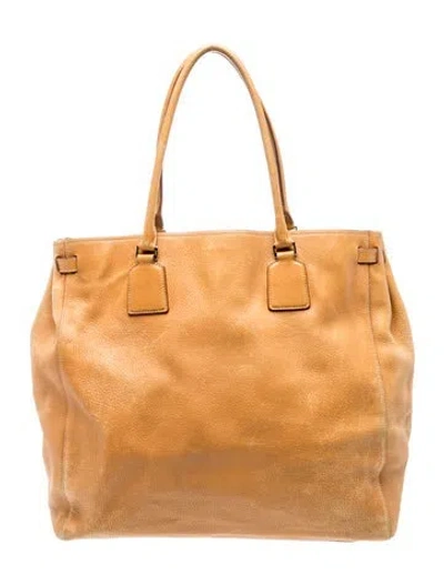 Pre-owned Jil Sander Leather Tote In Neutral