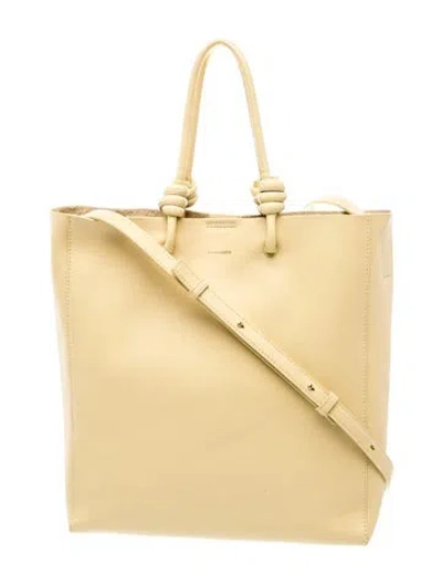 Pre-owned Jil Sander Leather Tote In Neutral