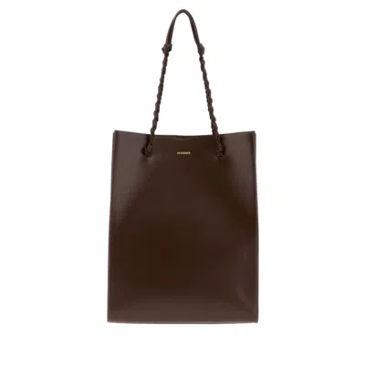 Jil Sander Leather Tote Tote Bag  Brown