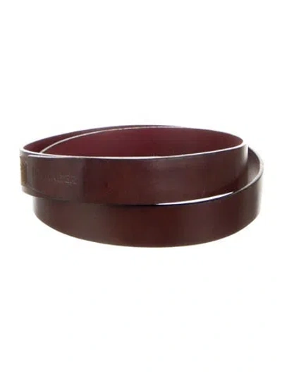Pre-owned Jil Sander Leather Waist Belt In Brown