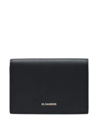 Jil Sander Leather Wallet In Black