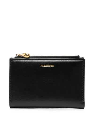 Jil Sander Leather Wallet In Black