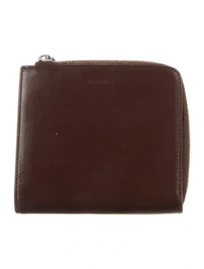 Pre-owned Jil Sander Leather Wallet In Brown