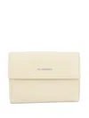 Jil Sander Leather Wallet In Neutral