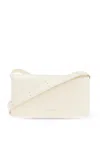 Jil Sander Leather Wallet On A Strap In Ivory
