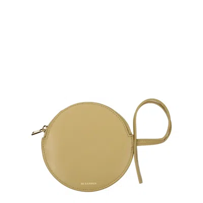 Jil Sander Leather Women's Wallet In Beige
