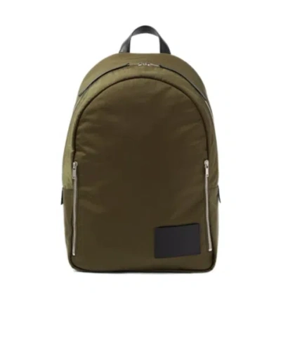 Jil Sander Leather-trimmed Backpack In Green