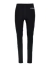 Jil Sander Black Leggings With Printed Waistband In Black
