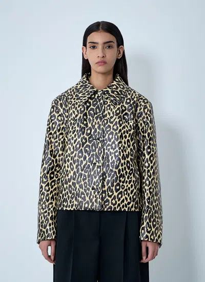 JIL SANDER LEOPARD PRINT JACKET