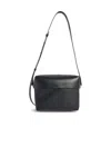 Jil Sander Black Leather Lid Bag With Adjustable Strap In Black