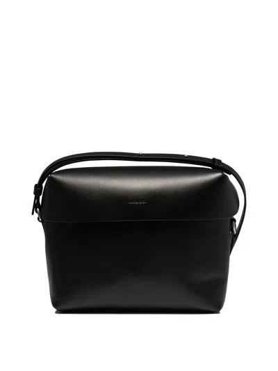 Jil Sander "lid" Crossbody Handbag In Black