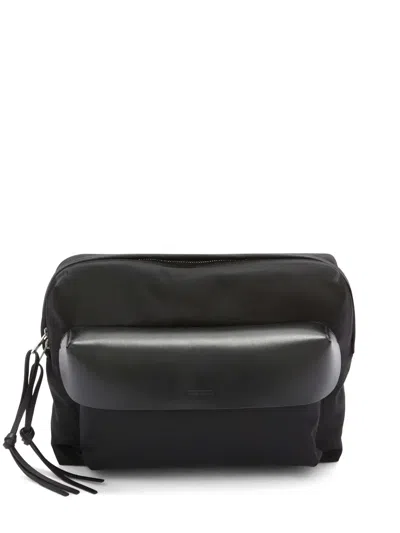 Jil Sander Lid Messenger Bag In Black
