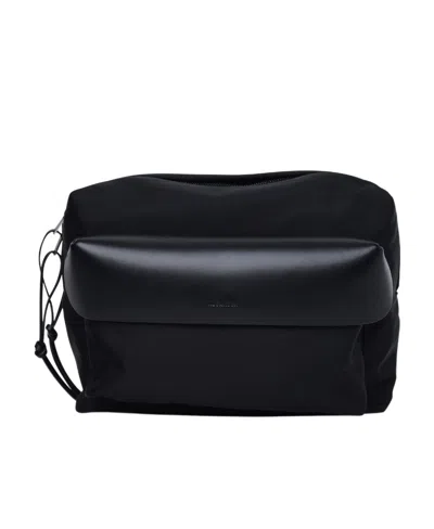 Jil Sander Lid Messenger Bag In Black