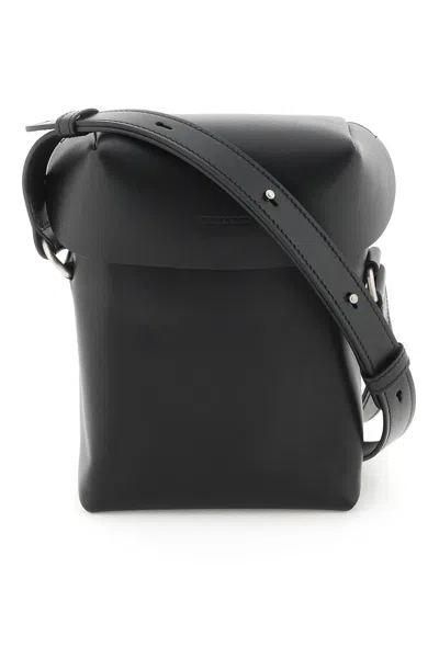 Jil Sander Lid Small Crossbody Bag In Black (black)