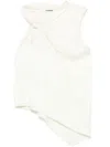 Jil Sander Light Beige Asymmetric Top With A Knot In Beige