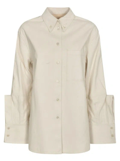 Jil Sander Light Beige Cotton Shirt In Neutrals