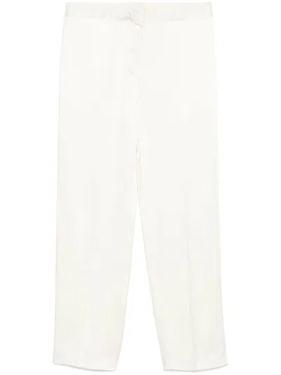 JIL SANDER LIGHT BEIGE ELEGANT TROUSERS