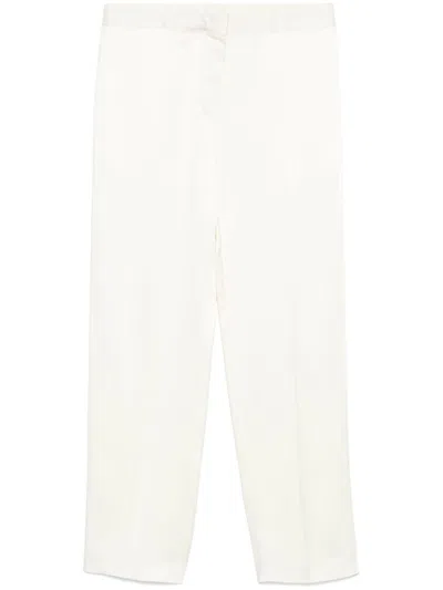 Jil Sander Light Beige Elegant Trousers In Neutrals