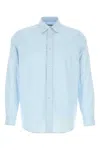 Jil Sander Concealed Button Shirt In Blue