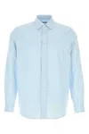 Jil Sander Concealed Button Shirt In Light Blue