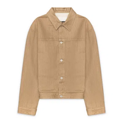 Jil Sander Light Denim Jacket Barley In Natural