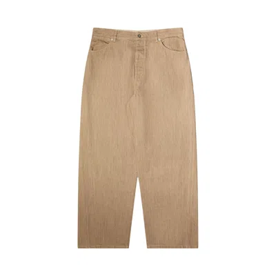 Pre-owned Jil Sander Light Denim Trousers 'barley' | Cream | Men's Size 34 In White