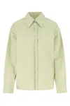 Jil Sander Pastel Green Poplin Oversize Shirt In Light Green
