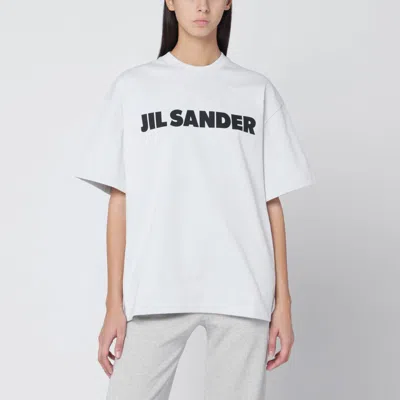 Jil Sander Crewneck Short Sleeves Classic Print T-shirt Clothing In White