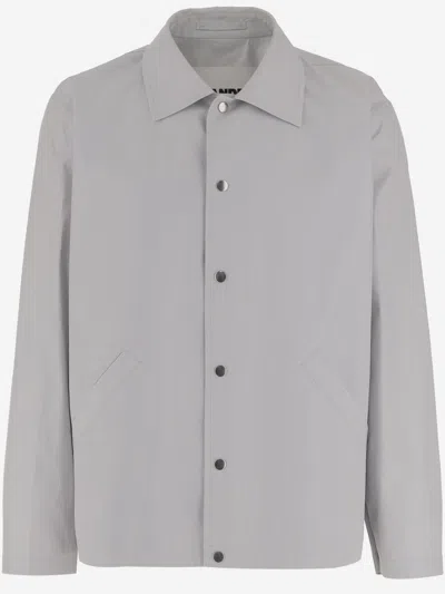 Jil Sander Men Light Grey Solid Shirt, S Luxury Shirts For Men Darveys In Gray