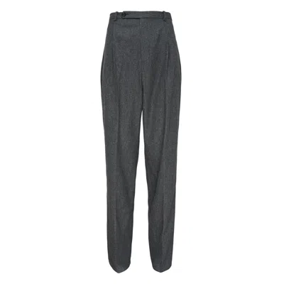 Jil Sander Light Merino Pleated Trousers In Multi
