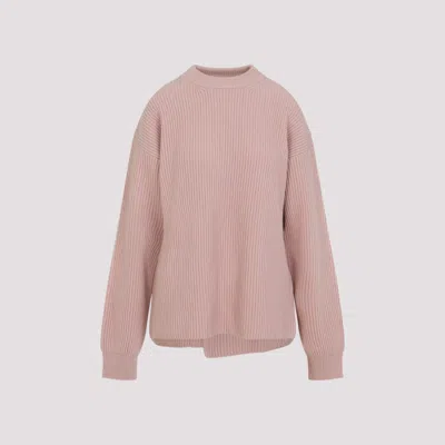 JIL SANDER LIGHT PINK CREWNECK PULLOVER