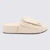 Jil Sander Woman Sandals Blush Size 11 Soft Leather In 685