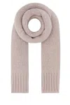 Jil Sander Soft Mohair Blend Scarf With Knit Texture In Pink