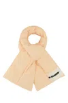 Jil Sander Quilted Texture Scarf In Polyester