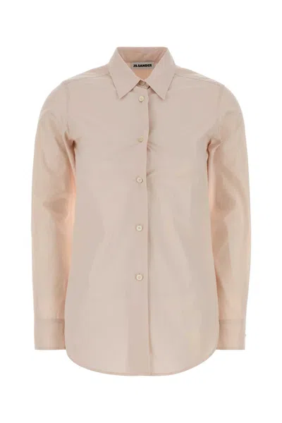 Jil Sander Pink Regular Solid Shirt In Neutral