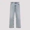 Jil Sander Antartic Blue Cotton 183 Aw 23 Treated Trousers In Blue