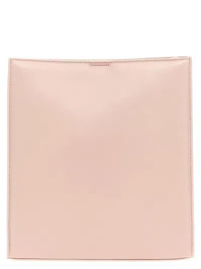 Jil Sander Light Pink Tangle Medium Crossbody Bag