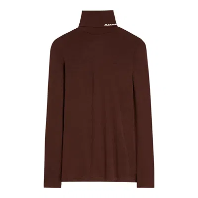 Jil Sander Light Weight T-shirt In Brown