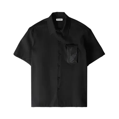 Pre-owned Jil Sander Light Wool Shirt 'black' | Men's Size 42