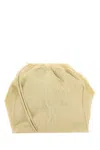 Jil Sander Fur Drawstring-fastening Shoulder Bag In Light Yellow