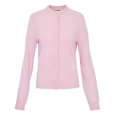 Jil Sander Lightweight Cardigan In Pink
