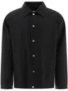 Jil Sander Black Shirt-jacket With Logo